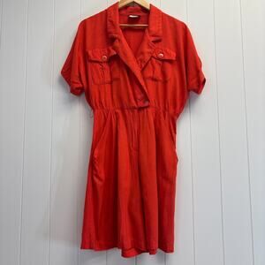 Vintage Hearts 80s 90s Trad Wife Romper Size M Homestead Summer Farmgirl Classic